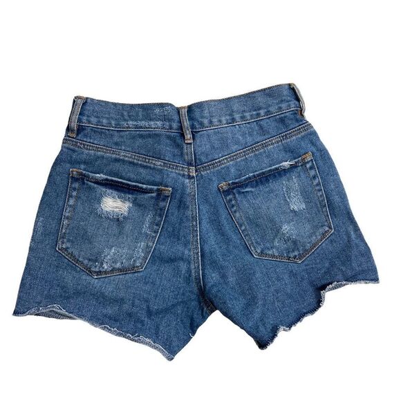 BULLHEAD DENIM COMPANY Women’s Denim Distressed Shorts Blue Size 23 - Picture 2 of 11